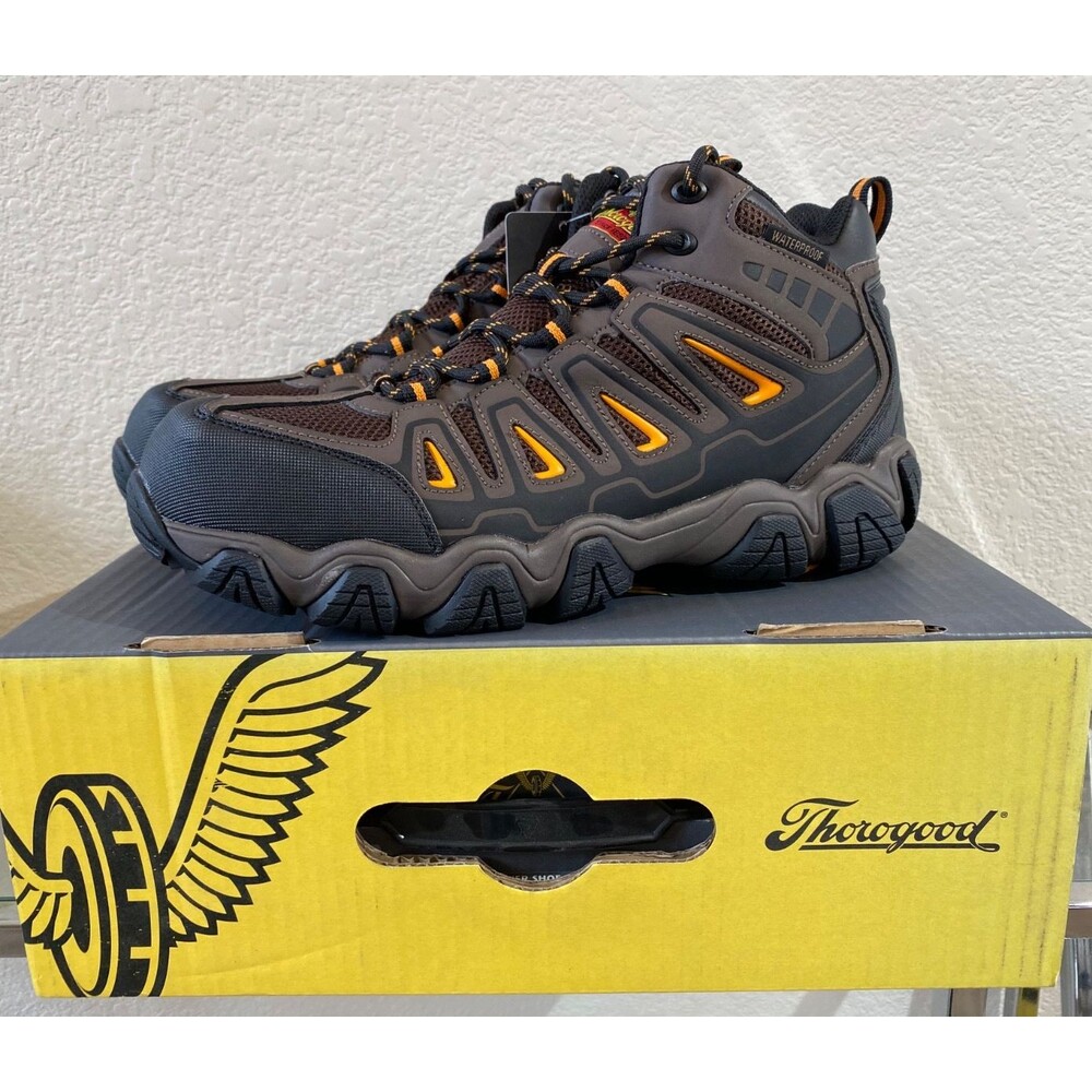 THOROGOOD Crosstrex Mens 9.5 W Mid Composite Toe EH Rated Waterproof Boots